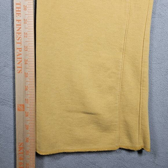 American Eagle Y2K Sweatpants Womens Medium Fleece Low Rise Yellow Mallcore - Picture 13 of 15